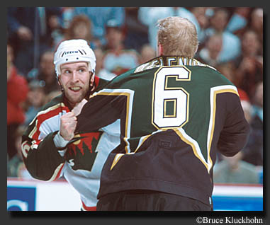 photo of Sylvain Blouin fighting.