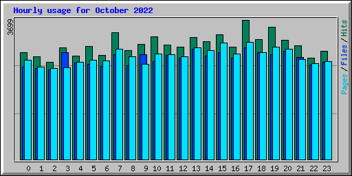 Hourly usage for October 2022